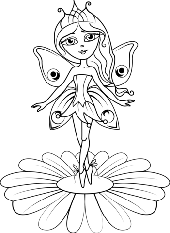 Fairy Princess Coloring Page